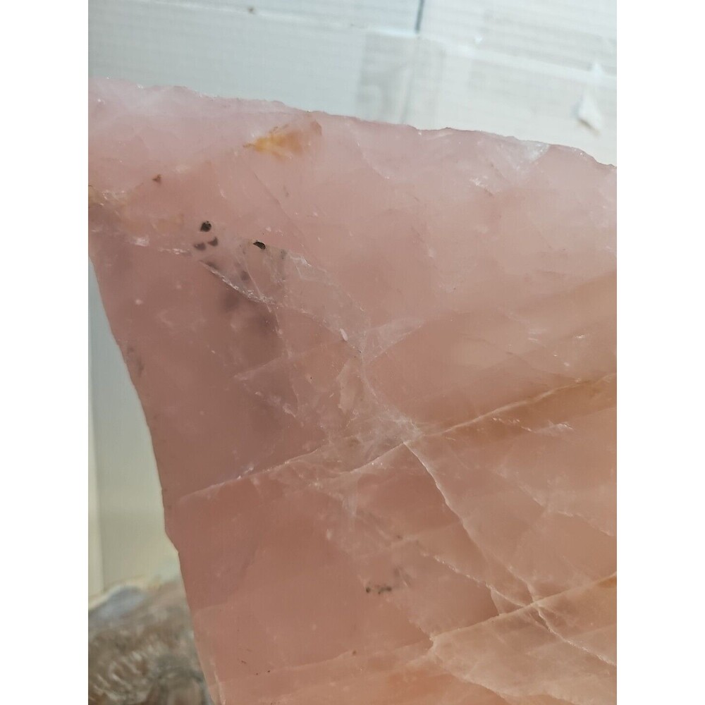 5.72LB Natural Rose Quartz Crystal Pink Crystal Stone slices Healing - Picture 10 of 12